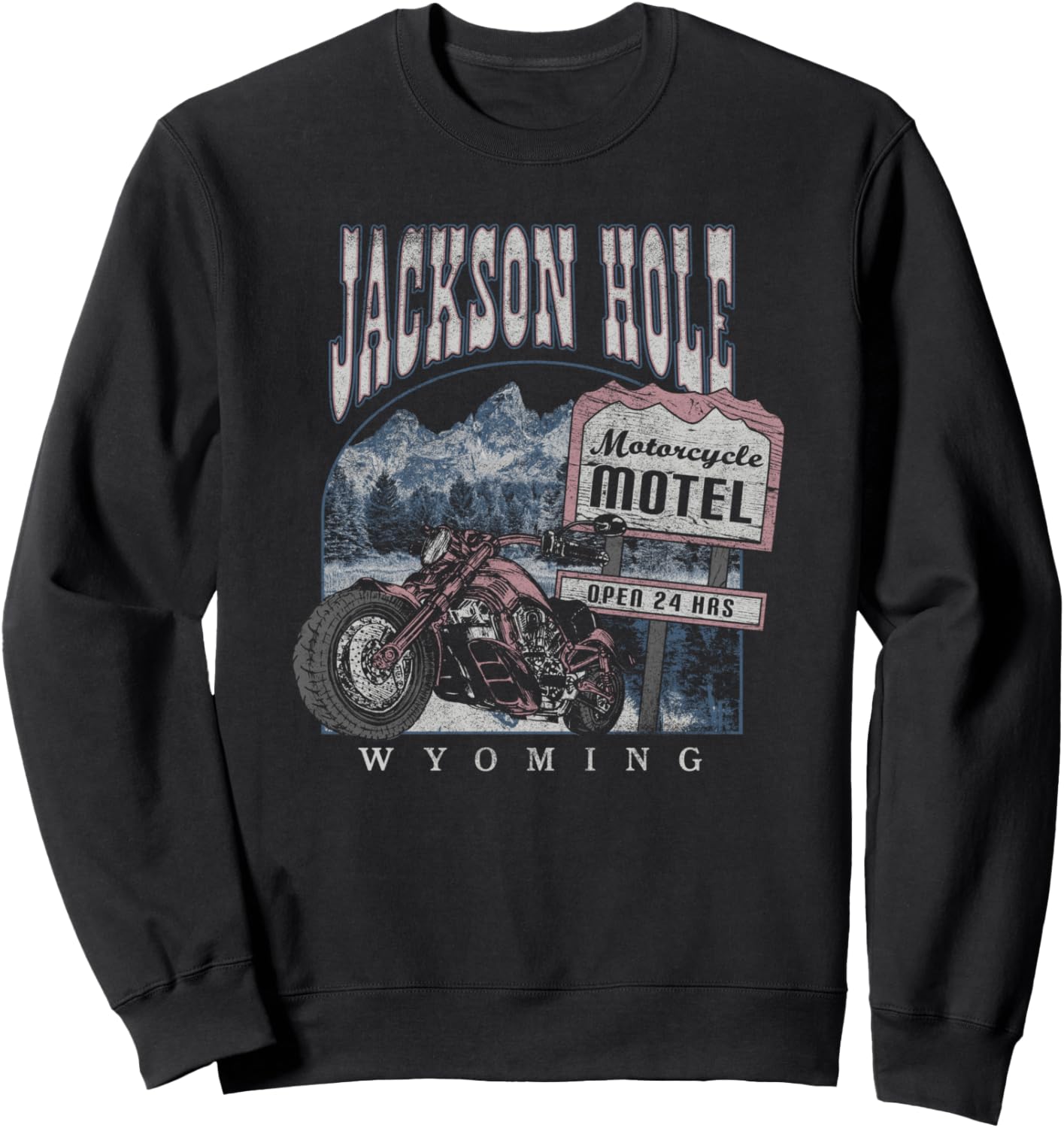 

Толстовка с символикой мотеля Jackson Hole, Вайоминг Trendy Apparel, черный