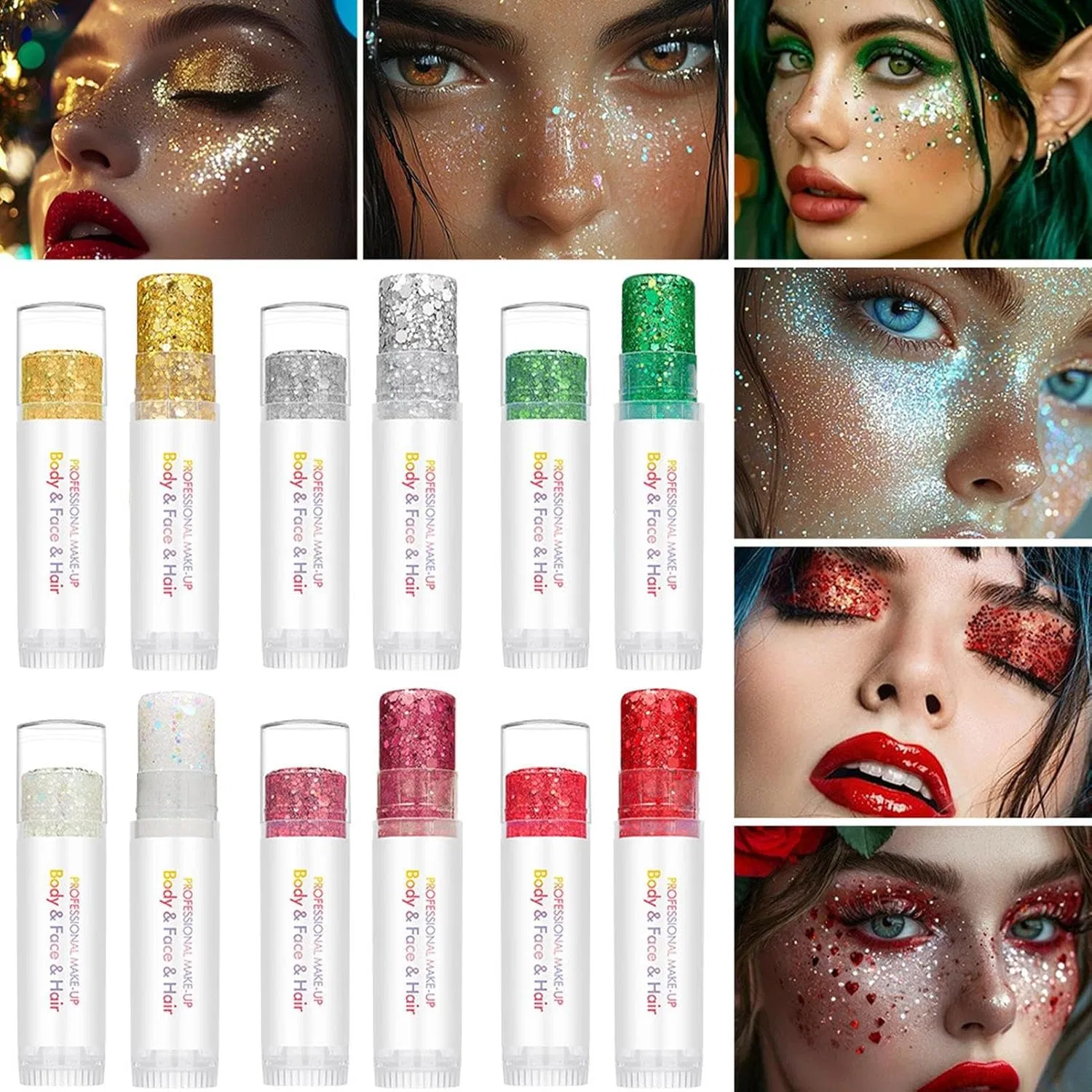 Блеск для тела и лица Glitter Gel, 6 цветов — фото 4