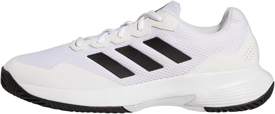 Мужские теннисные кроссовки adidas Gamecourt 2, белый/черный — фото 3