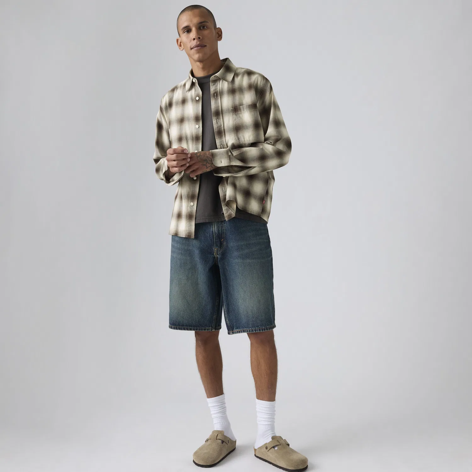 469 Свободные мужские шорты 12 дюймов Levi's, Dark Wash