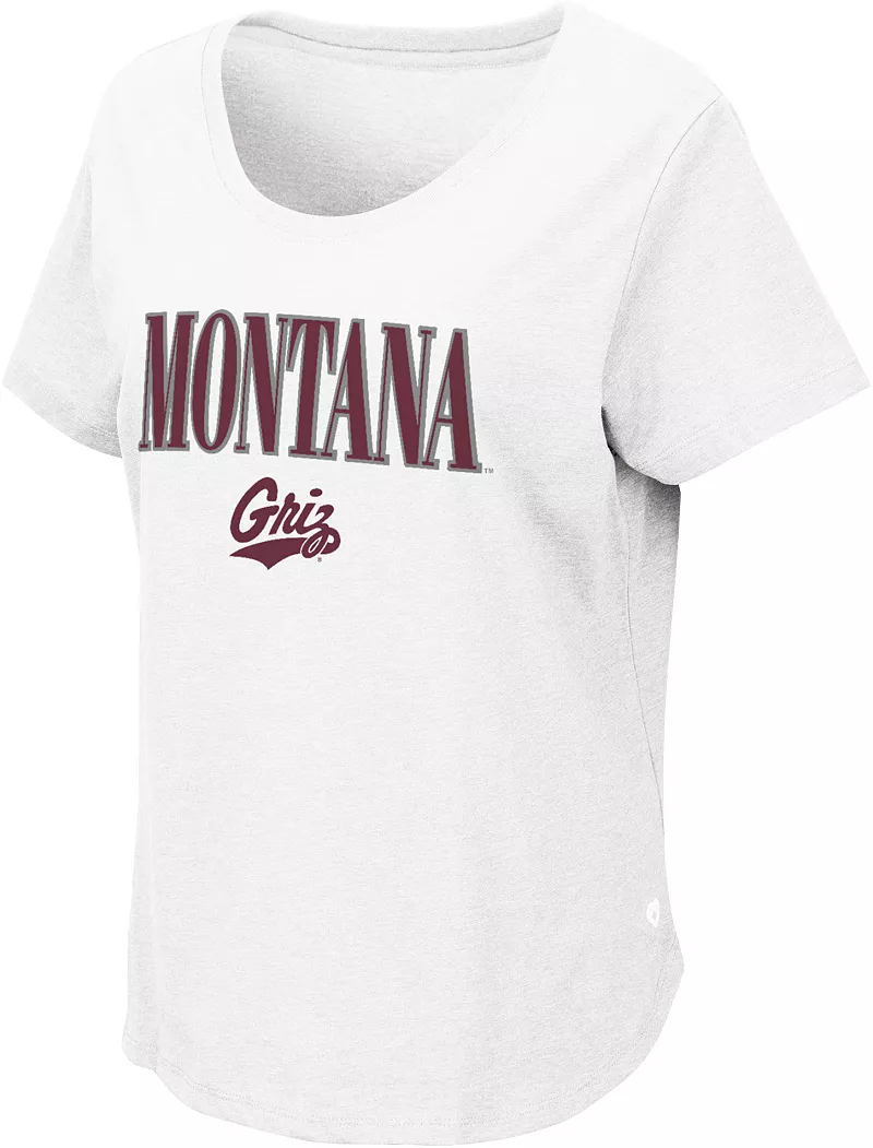 

Женская белая футболка Colosseum Montana Grizzlies
