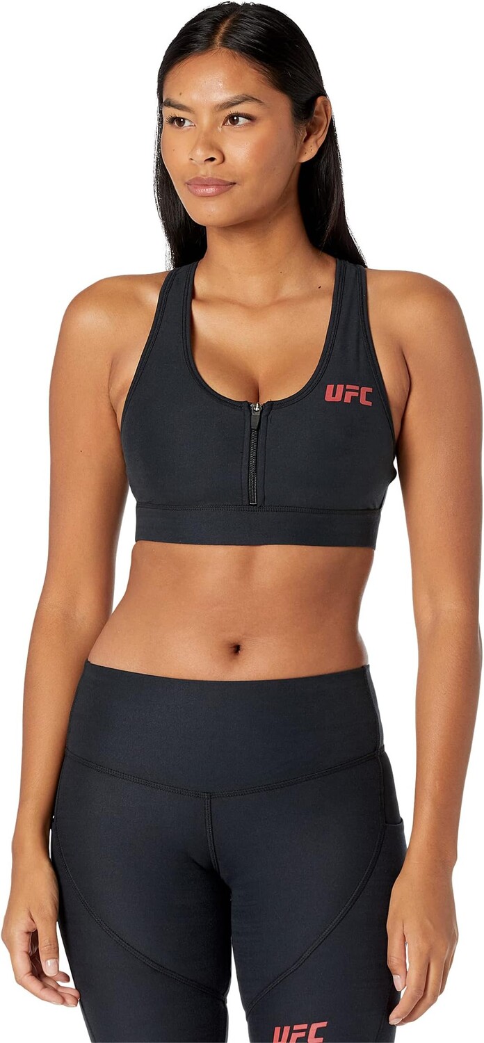 

Спортивный бюстгальтер Core на молнии спереди UFC, черный