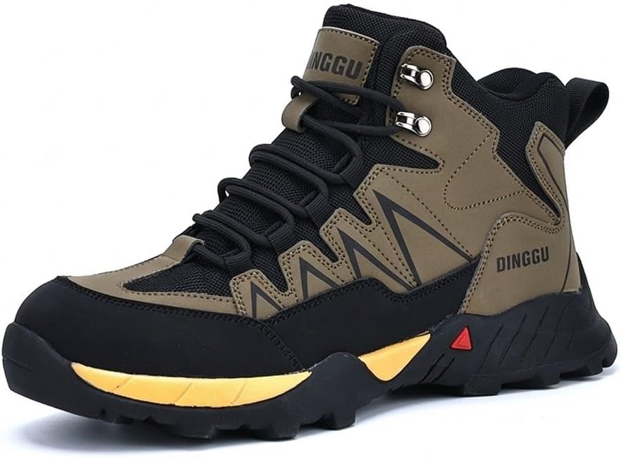 

Мужские защитные ботинки FLOWERGIRR с стальным носком, высокой голенью, противопробежной стойкостью, кевларовым усилением, широким носком, обувь из кожи и текстиля с резиновой подошвой, в нескольких цветах, размеры США