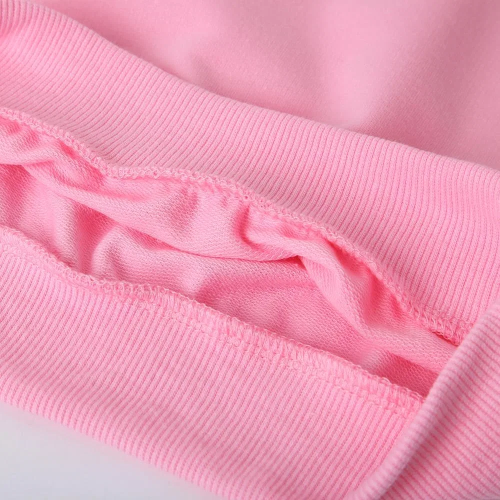 Детский спортивный костюм из флиса LUQUSKYFEI, 2 предмета, Pink — фото 4