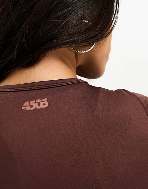 

Футболка с короткими рукавами и рюшами ASOS 4505 studio