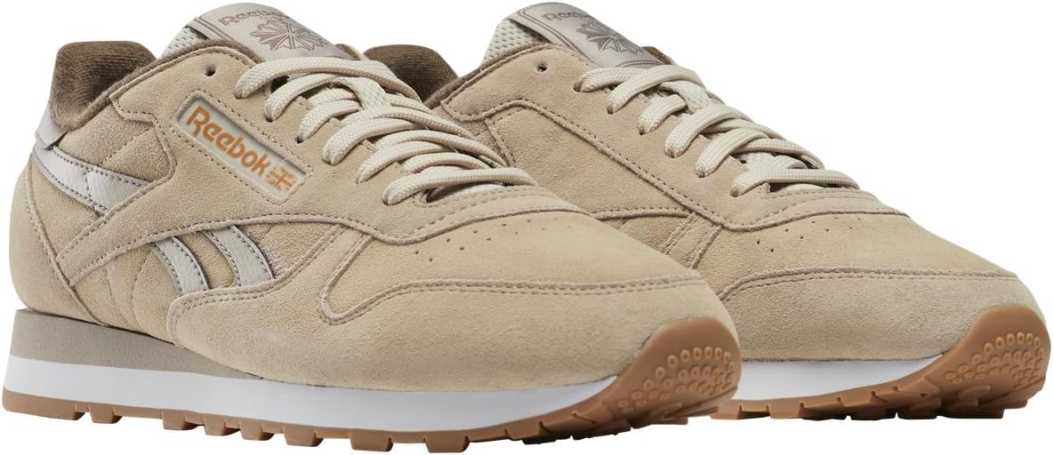Кроссовки-бутсы Reebok Классическая кожа, Classic Beige Classic Beige Ash — фото 2