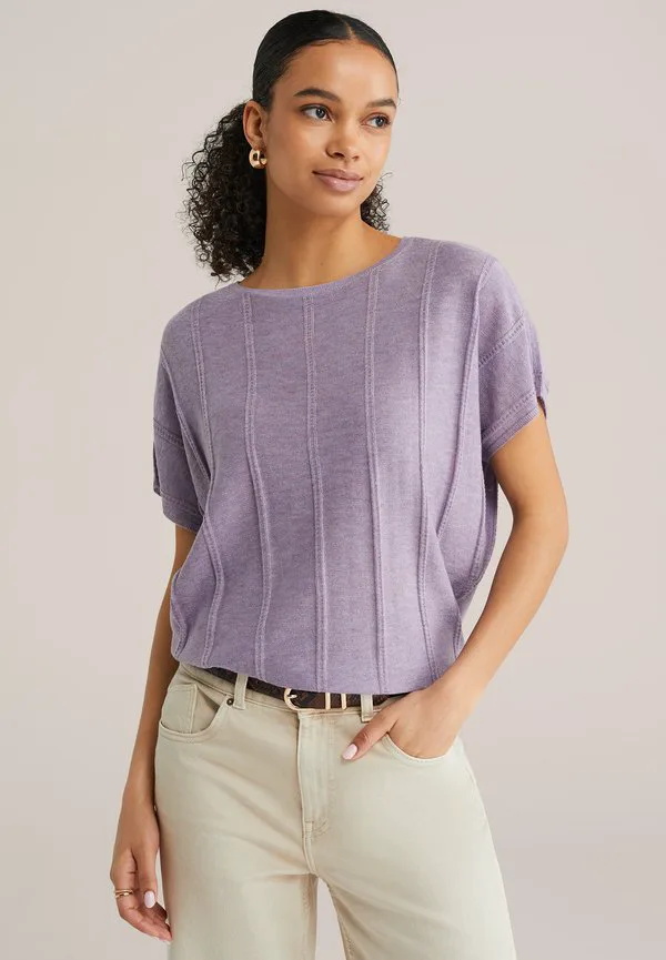 

Простая футболка We Fashion, Lilac, Серый, Простая футболка We Fashion, Lilac