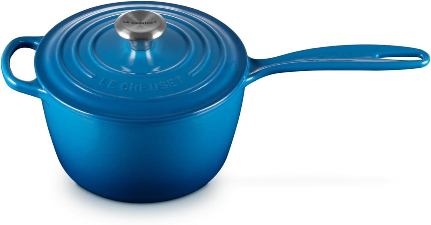 

Фирменная эмалированная чугунная кастрюля Le Creuset, 2,25 кварты, Марсель