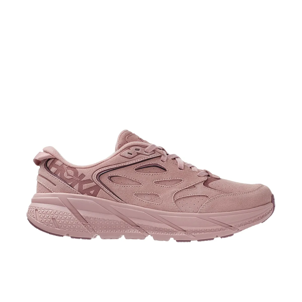 

Унисекс беговые кроссовки Clifton L Suede Hoka, светло-розовый