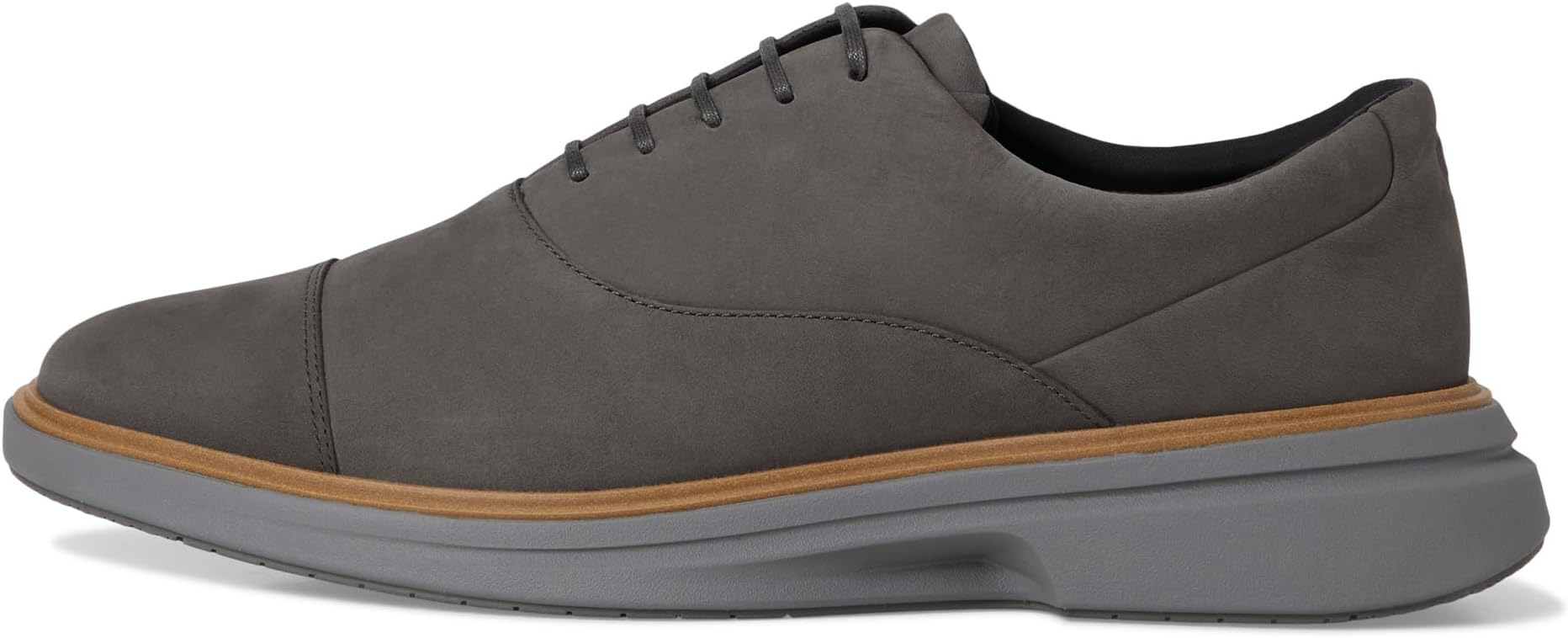 Оксфорды Cole Haan Men's Originalgrand Cityspectre Captoe Oxfords, Raven Nubuck/Dark Natural/Quiet Shade — фото 4