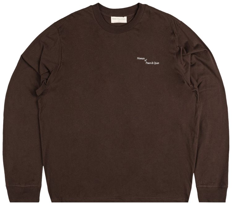 

Рубашка Museum of Peace & Quiet Italic Long-Sleeve Shirt 'Brown', коричневый