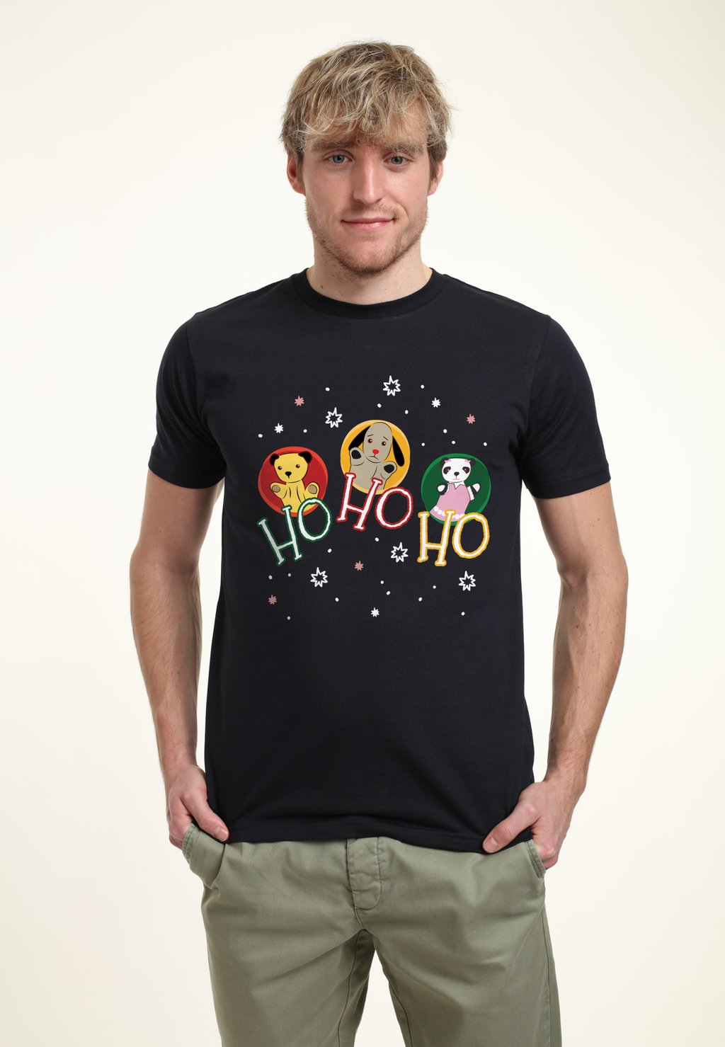 

Футболка с принтом SOOTY CHRISTMAS HO HO HO Henry Tiger, темно-синий