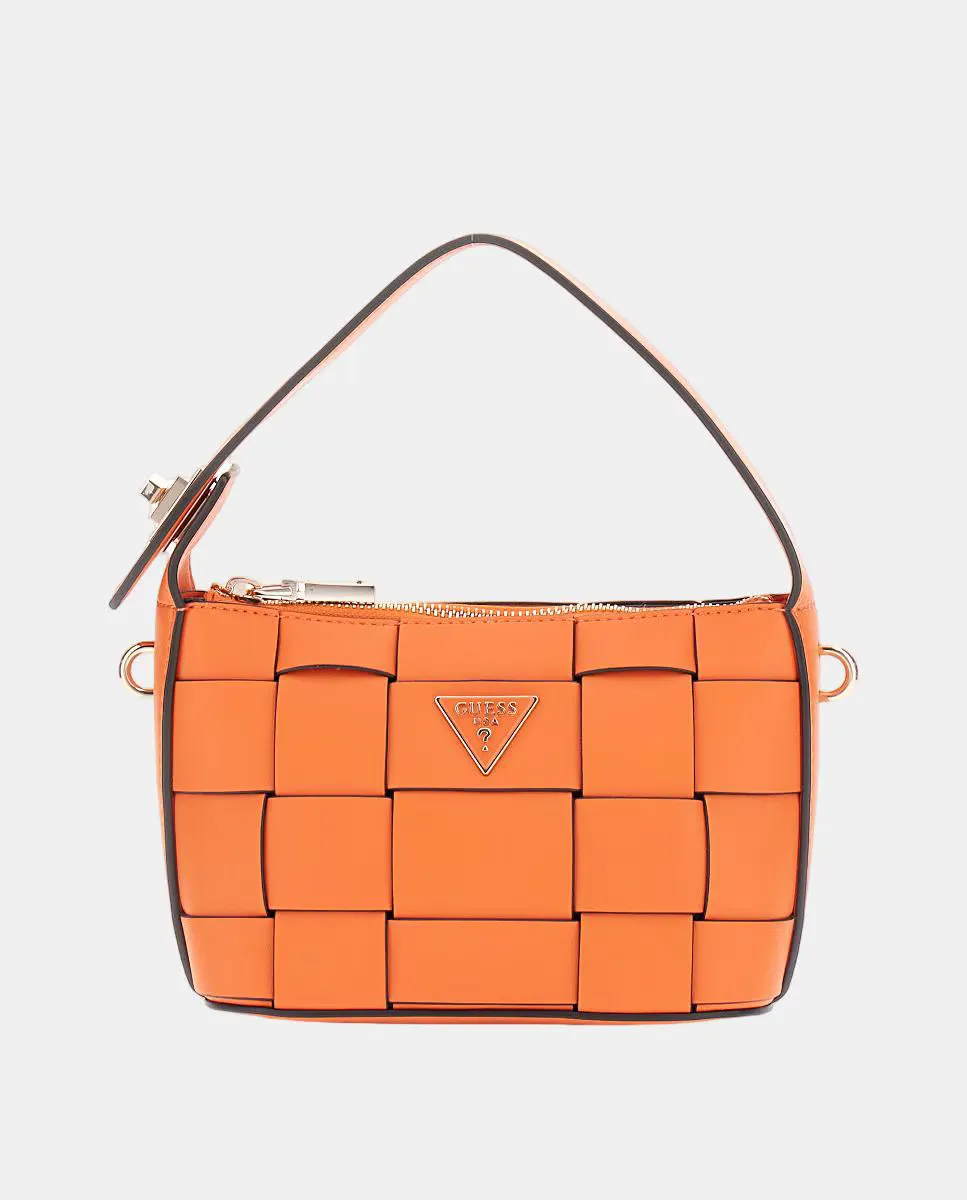 

Маленькая сумка через плечо на молнии Guess, оранжевый