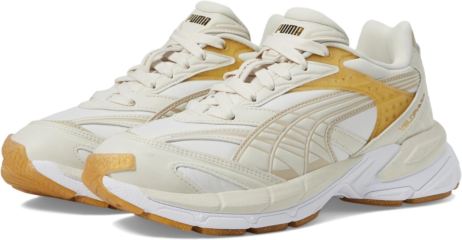 

Кроссовки PUMA Velophasis Jelly Glitter, цвет Warm White/PUMA Gold