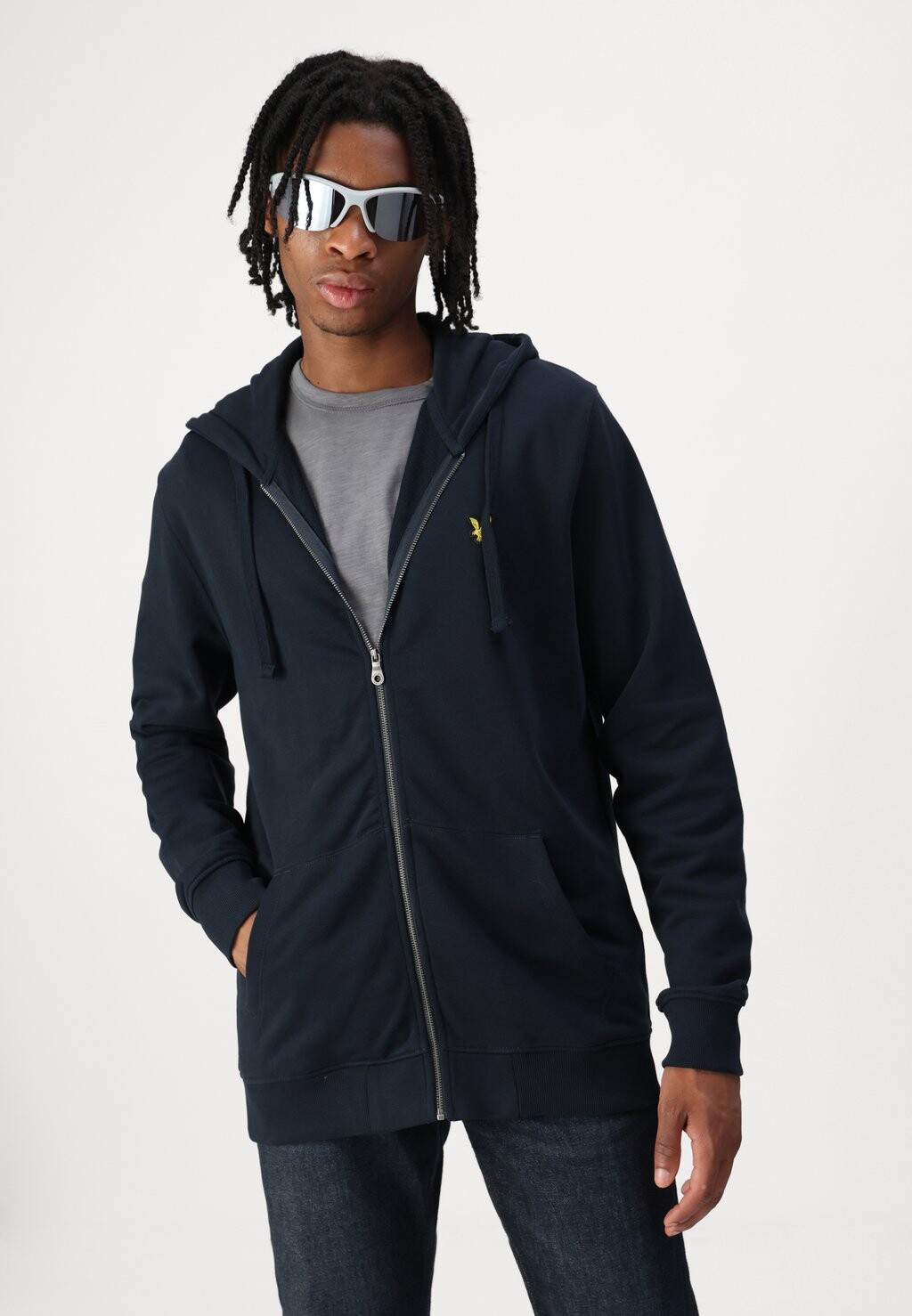 

Толстовка на молнии Lyle & Scott, темно-синий