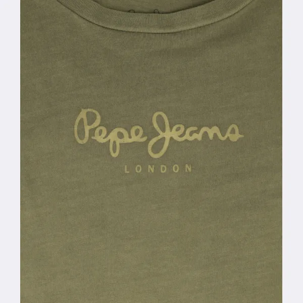 Футболка прямого кроя West sir jr Pepe Jeans London, зеленый — фото 3