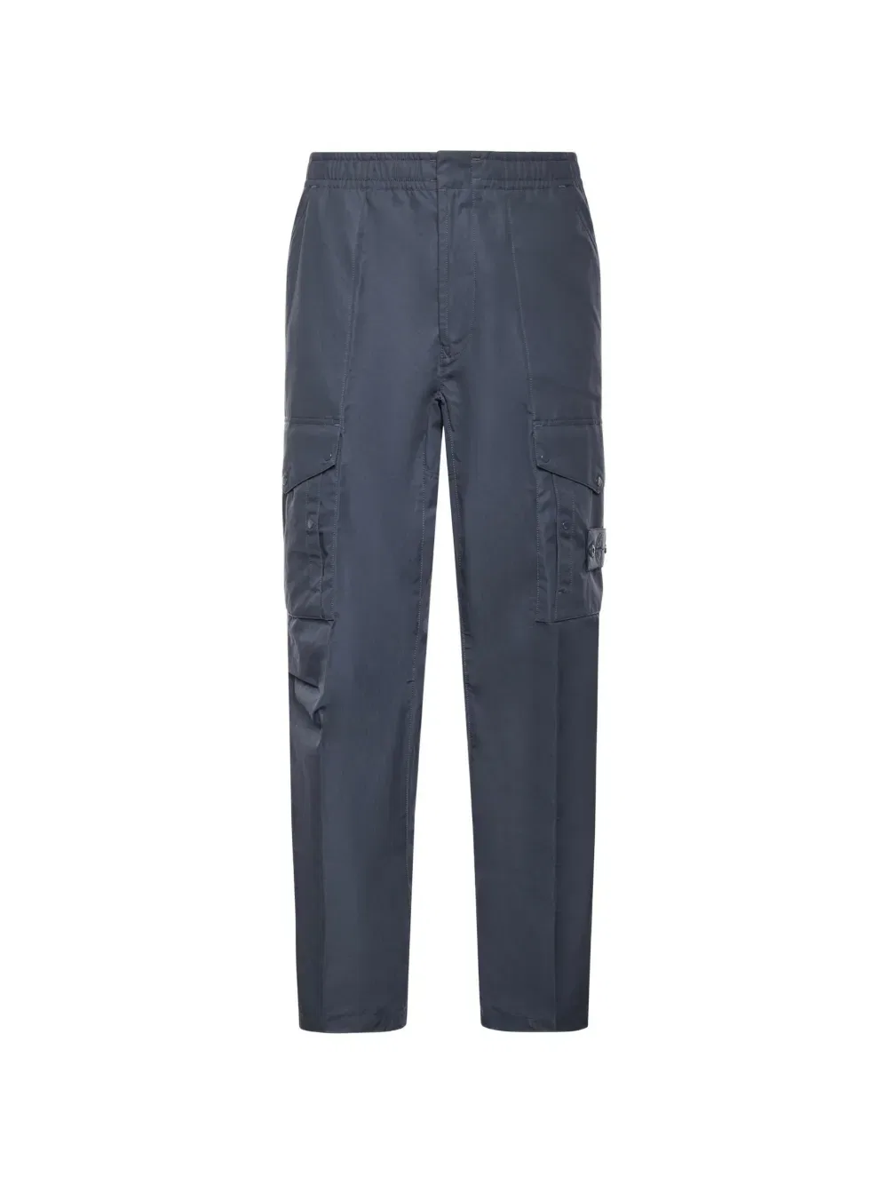 Хлопковые брюки прямого кроя Stone Island, синий