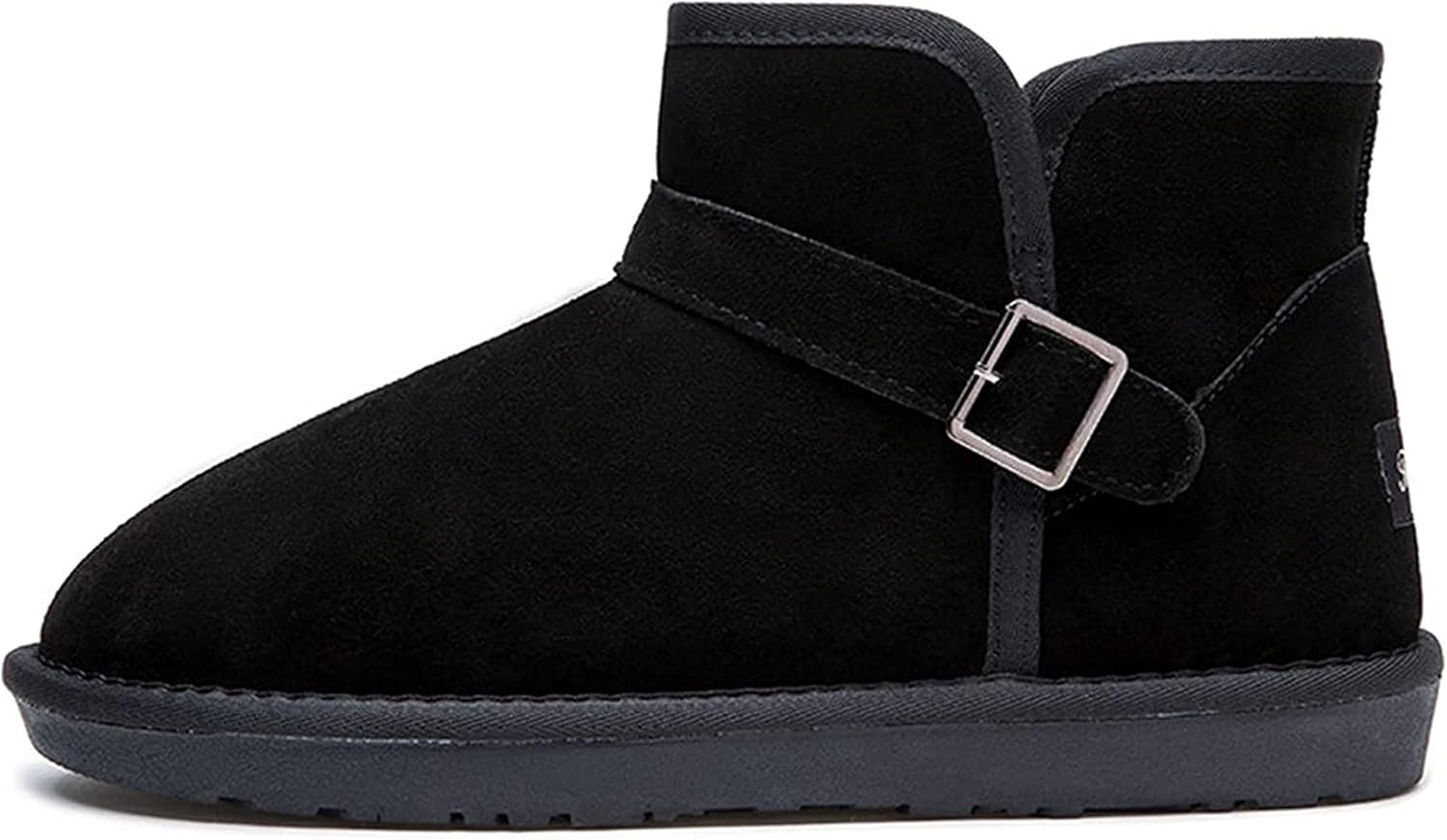 

Мужские короткие зимние ботинки Yiozoi, высокие, с теплым плюшем, для дома, против скольжения, для прогулок, повседневные на щиколотку, черный