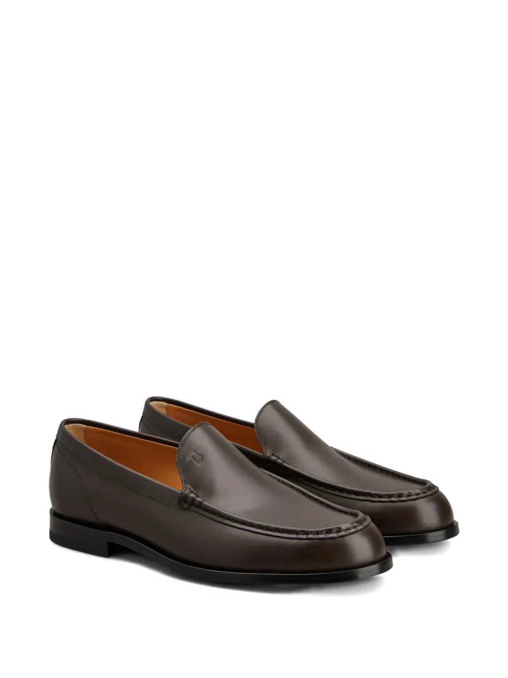 Лоферы Cuoio 96L с декоративной строчкой Tod'S, коричневый — фото 2