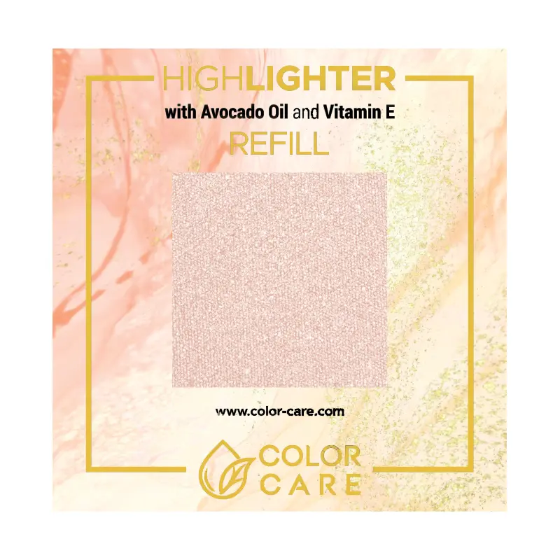 

Веганский хайлайтер - сменный блок - Color Care Peach, 8 гр