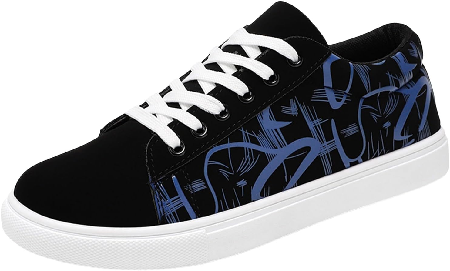 

Мужские обувные туфли на плоской подошве, низкие кеды из ткани, модные повседневные наружные туфли из канвы, мужские чукка, повседневная обувь Generic, синий