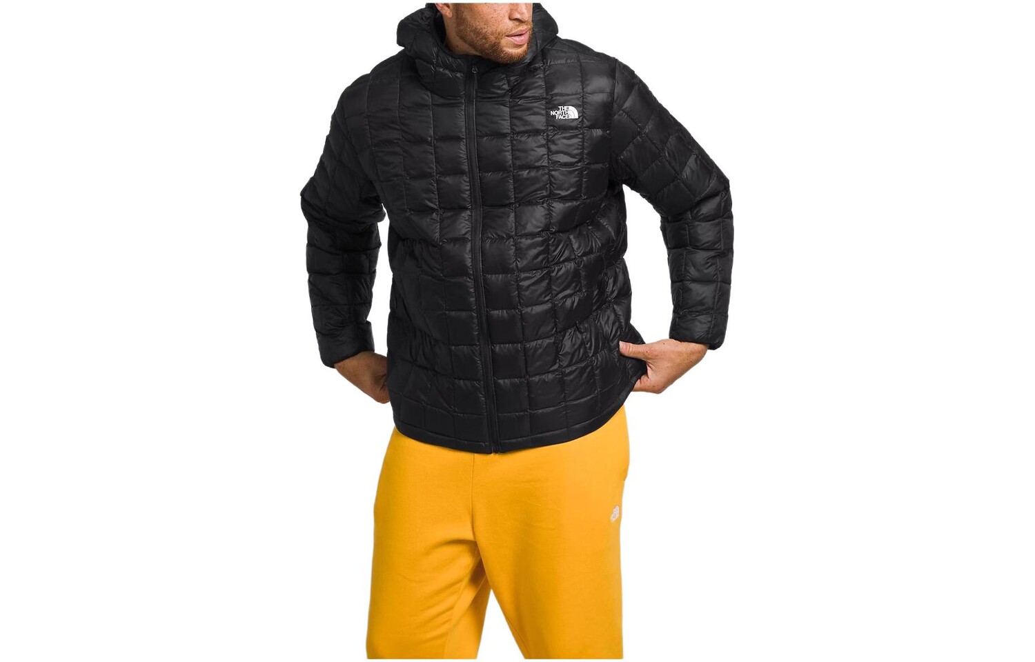 

Стеганая куртка мужская черная The North Face, черный