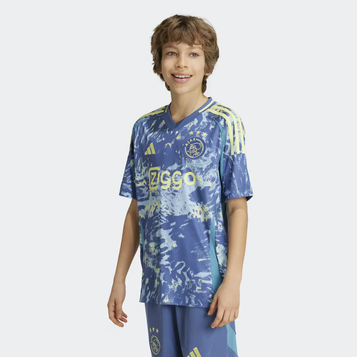 

Детская 2-я форма AFC Ajax 2024-2025 Adidas футболка, синий