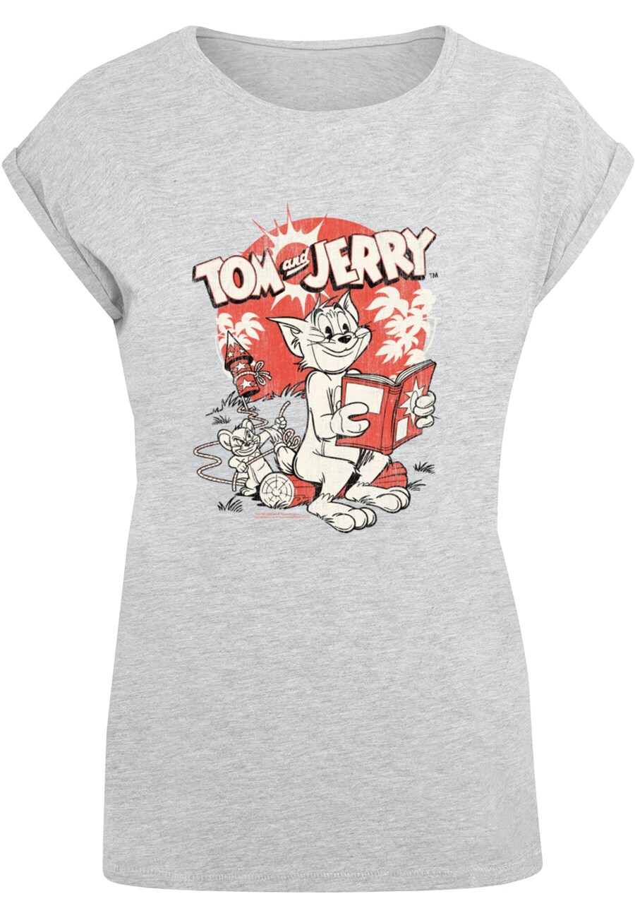 

Рубашка ABSOLUTE CULT Tom And Jerry - Rocket Prank, пятнистый серый