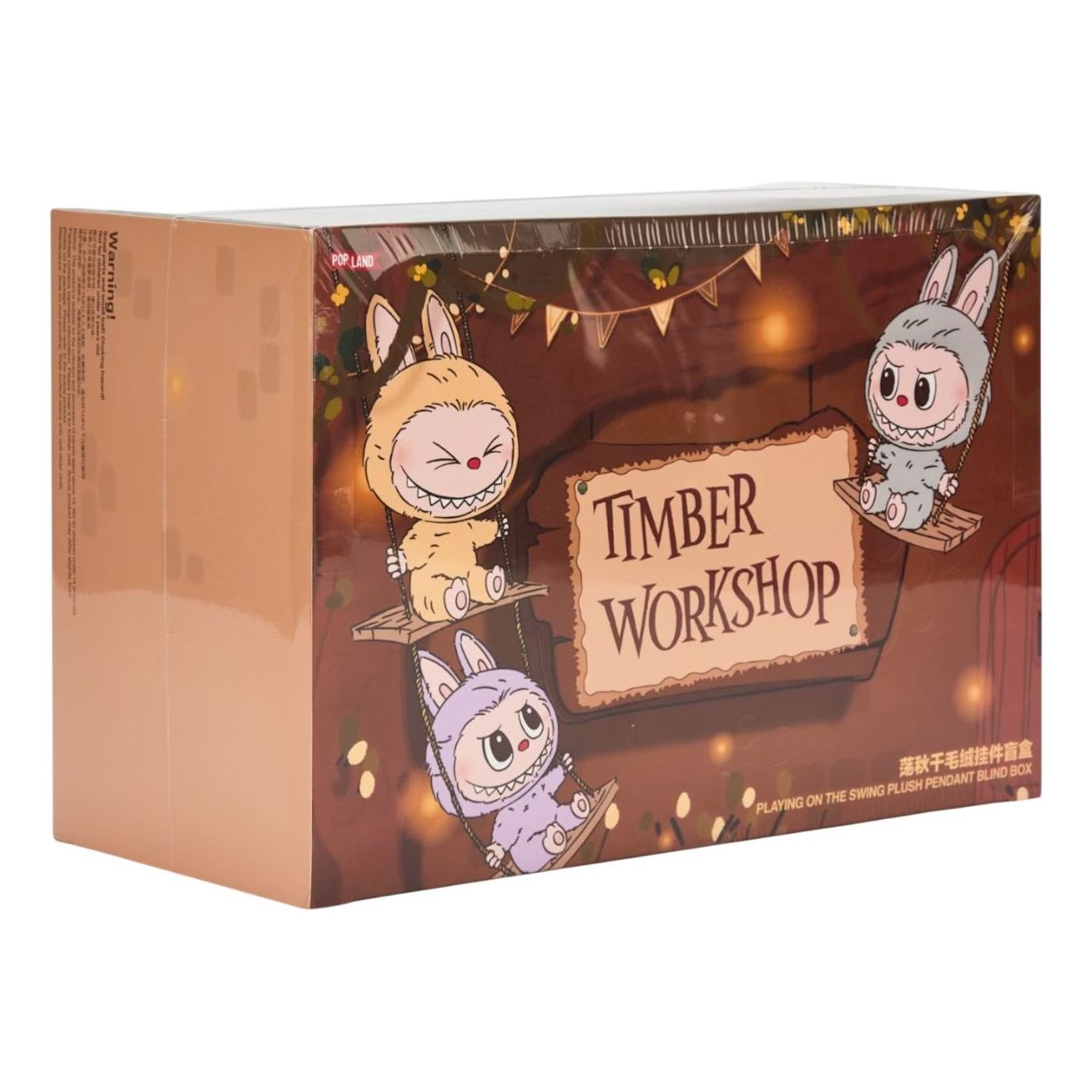 

Лабубу Pop Mart Labubu The Monsters Timber Workshop Playing on the Swing Pendant Pop Land Exclusive Sealed Case (6 Blind Boxes)