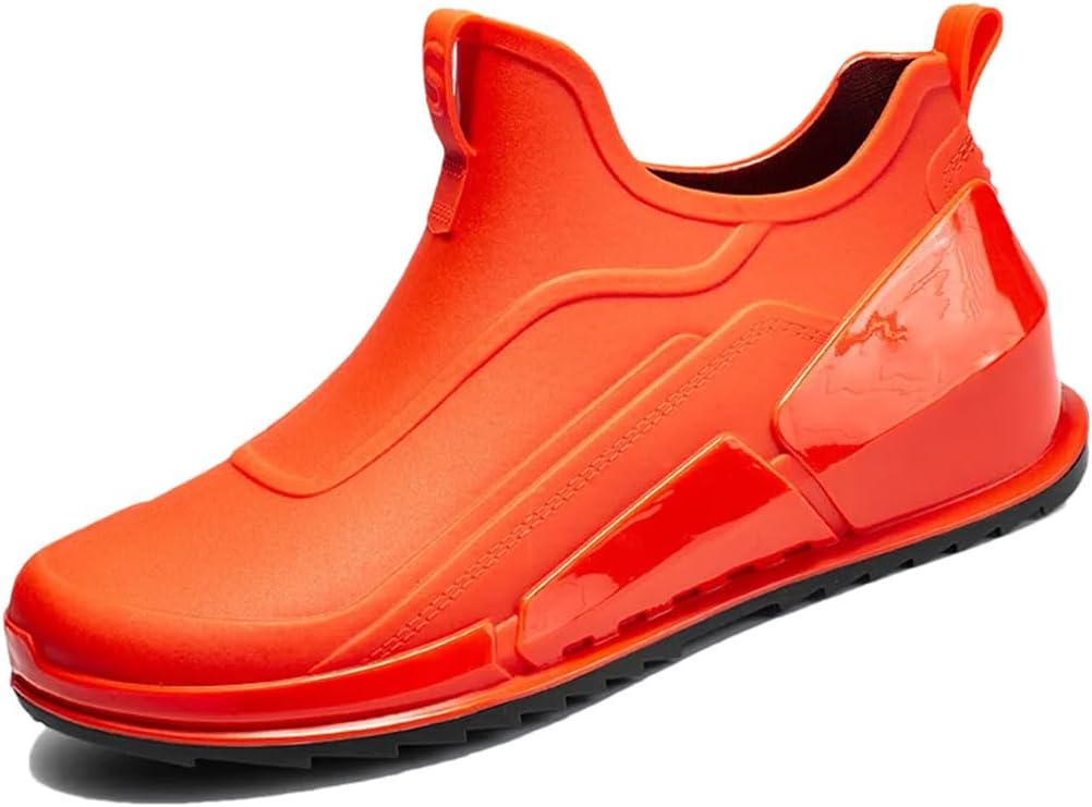 

Мужские короткие сапоги Wjnvfioo однотонные, водонепроницаемые, для рыбалки, с противоскользящей подошвой, для работы и активного отдыха на улице, оранжевый