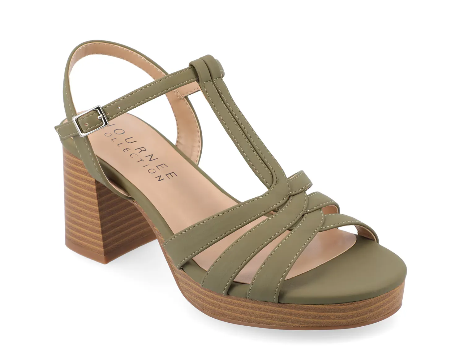 

Сандалии Alyce Platform Sandal Journee Collection, темно-зеленый
