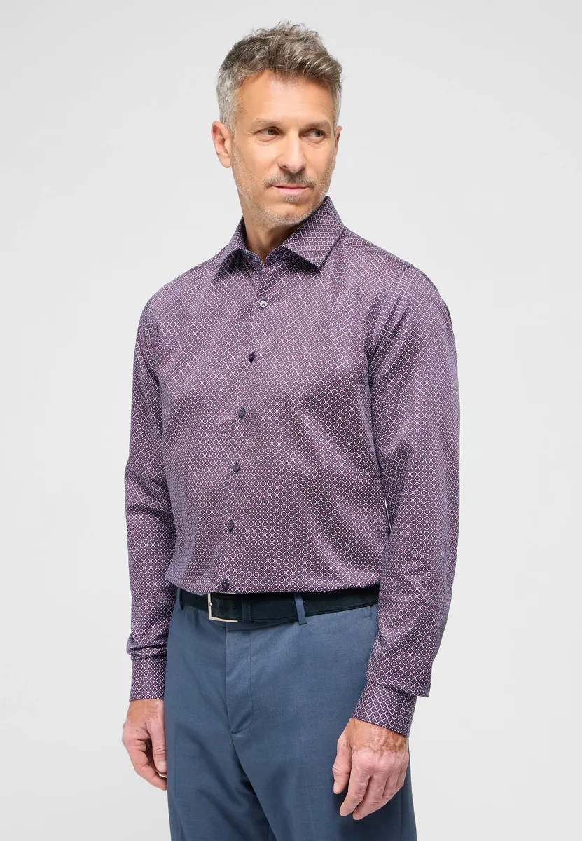 

Рубашка Eterna с длинными рукавами "SLIM FIT", красный