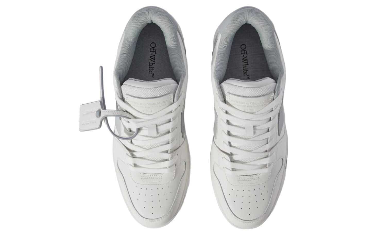 Кроссовки мужские Off-White Out Of Office низкие, белый / серый — фото 2