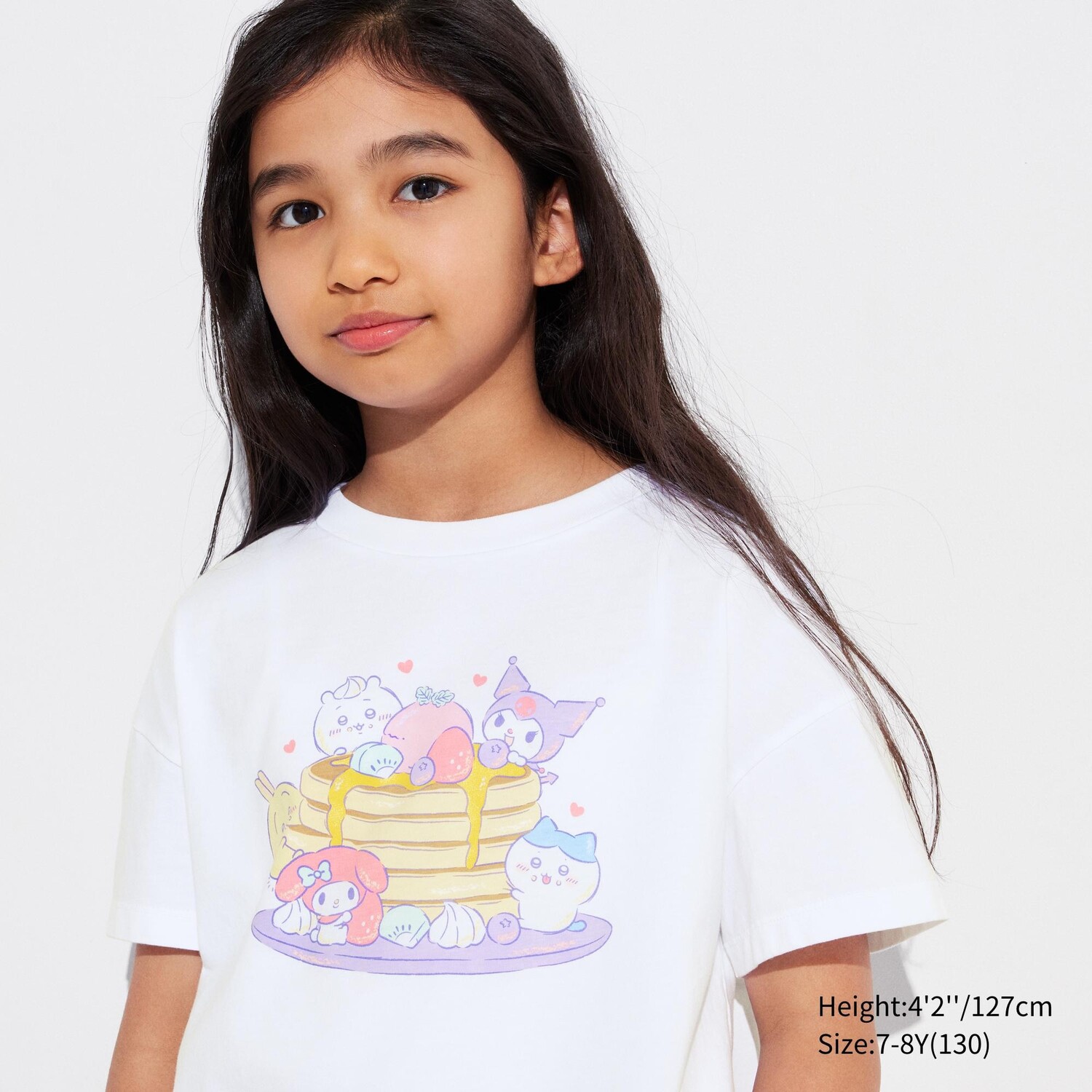 

Детская футболка Chiikawa X Sanrio с рисунком UT UNIQLO, белый