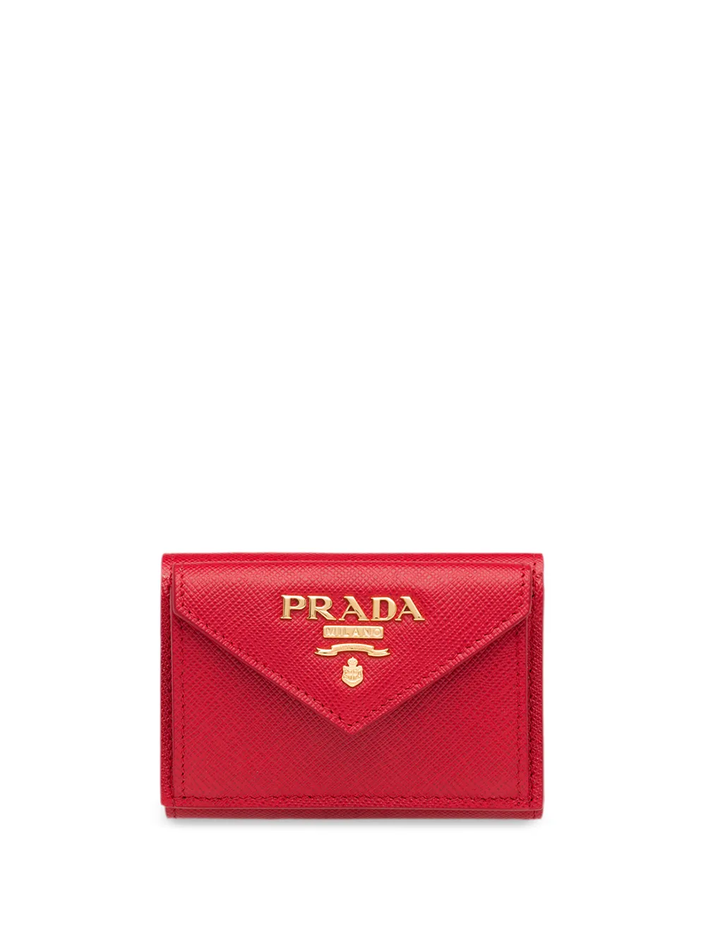 

Кошелек из сафьяновой кожи Prada, красный