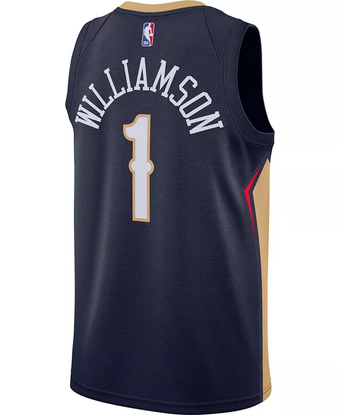 Мужская баскетбольная майка Zion Williamson New Orleans Pelicans 2020/21 Swingman - Icon Edition Nike — фото 3