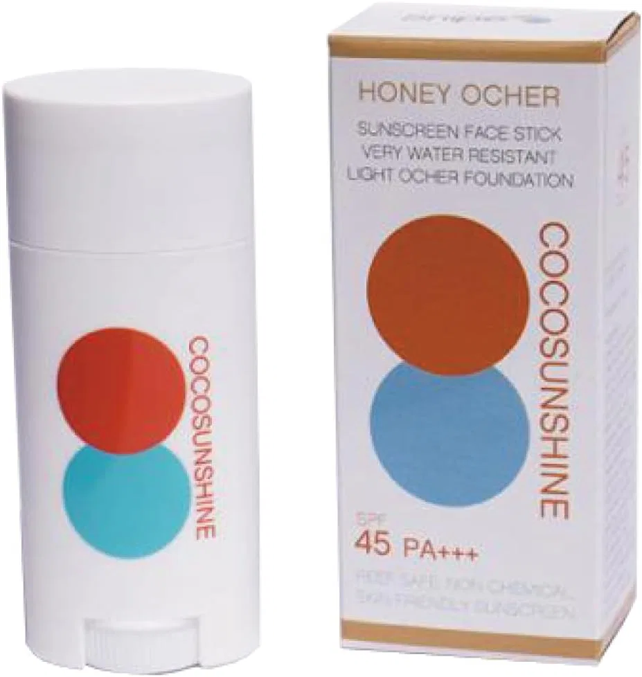Солнцезащитный стик для лица Snipe Sunscreen COCOSUNSHINE SPF45, медово-охристый, 17 г