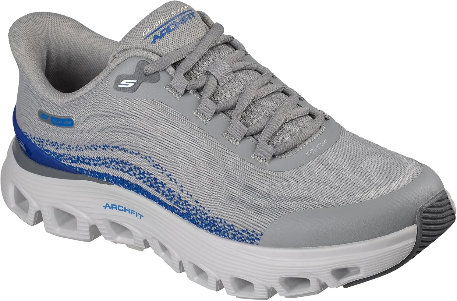 Мужские кроссовки Skechers Arch Fit Glide-Step Wave Zanaro, серый — фото 4