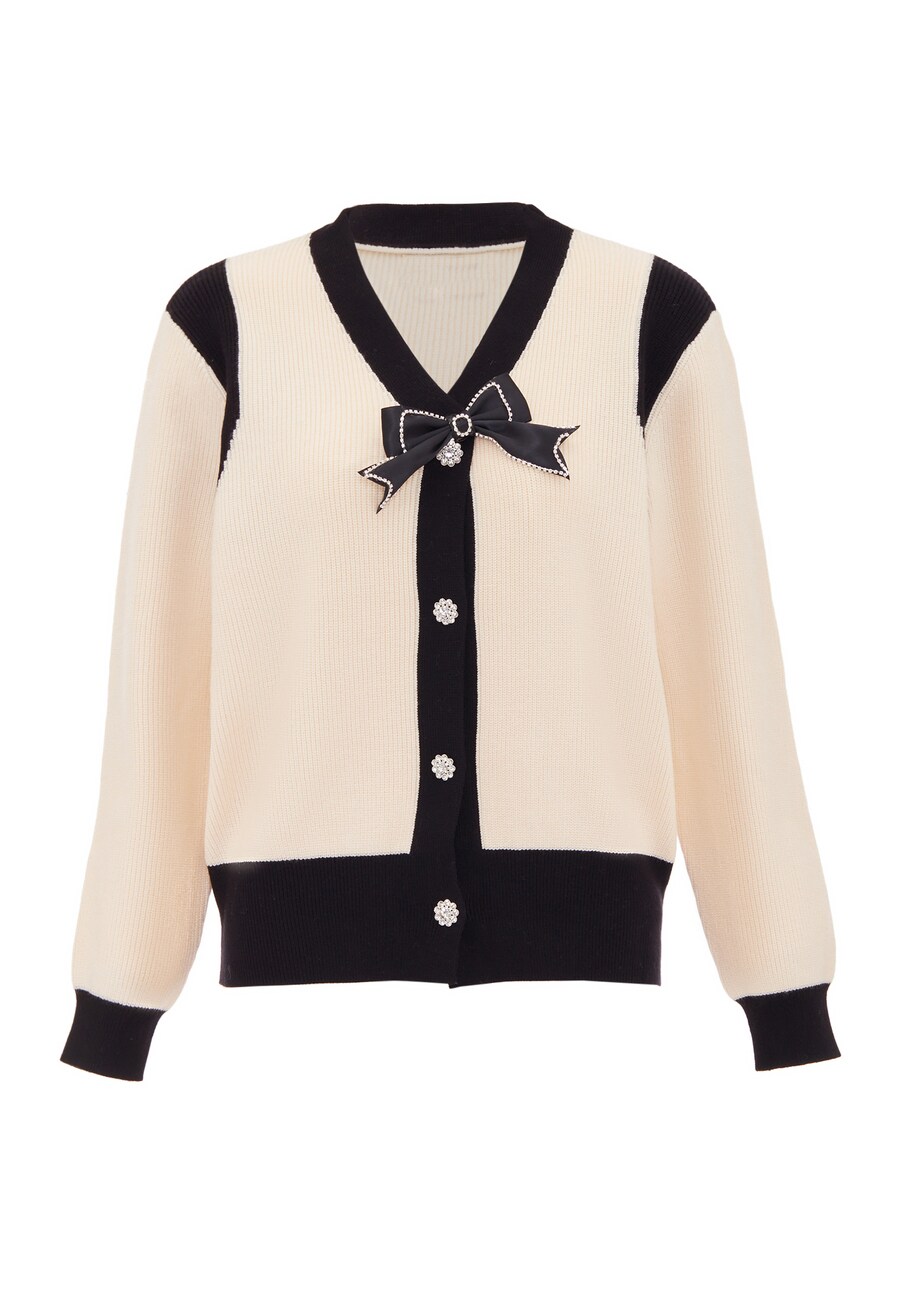 

Вязаный кардиган CHANI, светло-бежевый