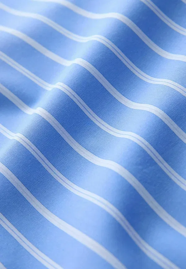 Комплект рубашка и галстук Regular fit, Next, blue stripe, цвет синяя полоска бордово-красный — фото 2
