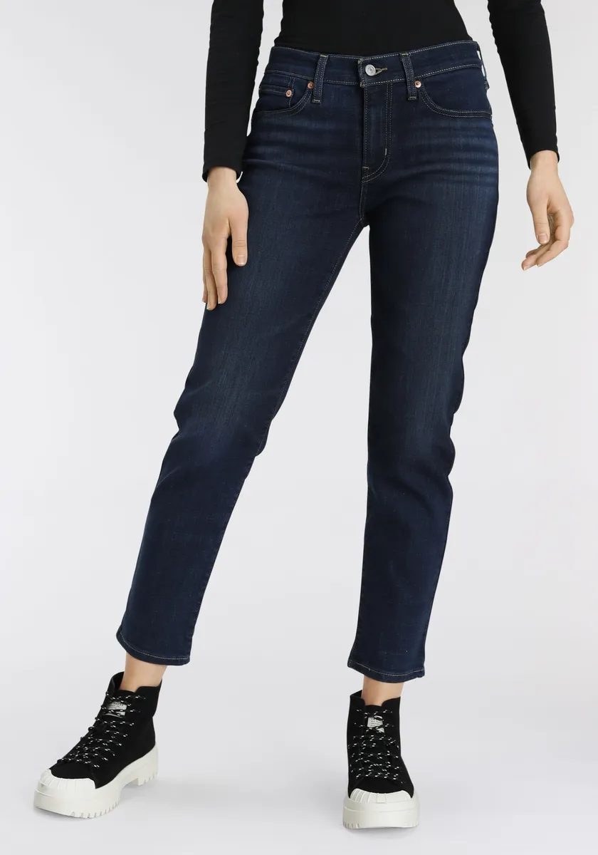 

Джинсы-бойфренды Levi's "MID RISE BOYFRIEND", синий