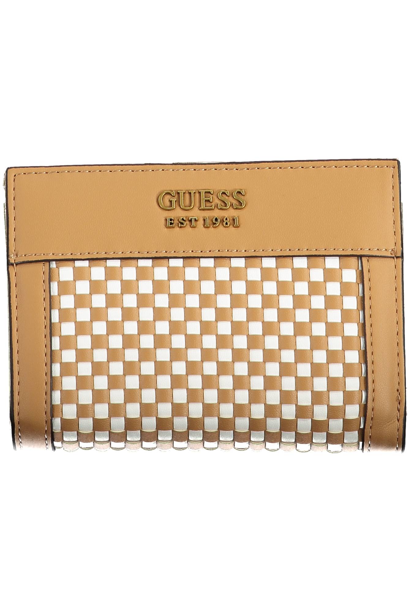 

Женский кошелек Guess Jeans с принтом клетка, коричневый