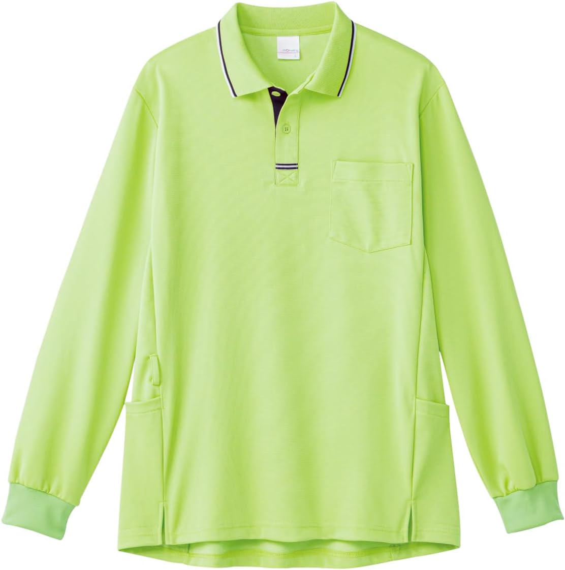 

Поло с длинными рукавами PROFeeling (унисекс) с боковыми карманами, прочное, непрозрачное, влагоотводящее, быстросохнущее, простого и свободного кроя для ухода за больными (PK347), зеленый