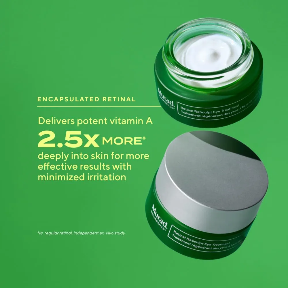 Murad Retinal Eye & Night Combo: Retinal ReSculpt Eye Lift Treatment и Overnight Cream для молодости глаз и упругой, подтянутой, увлажненной кожи, набор из 2 шт — фото 2