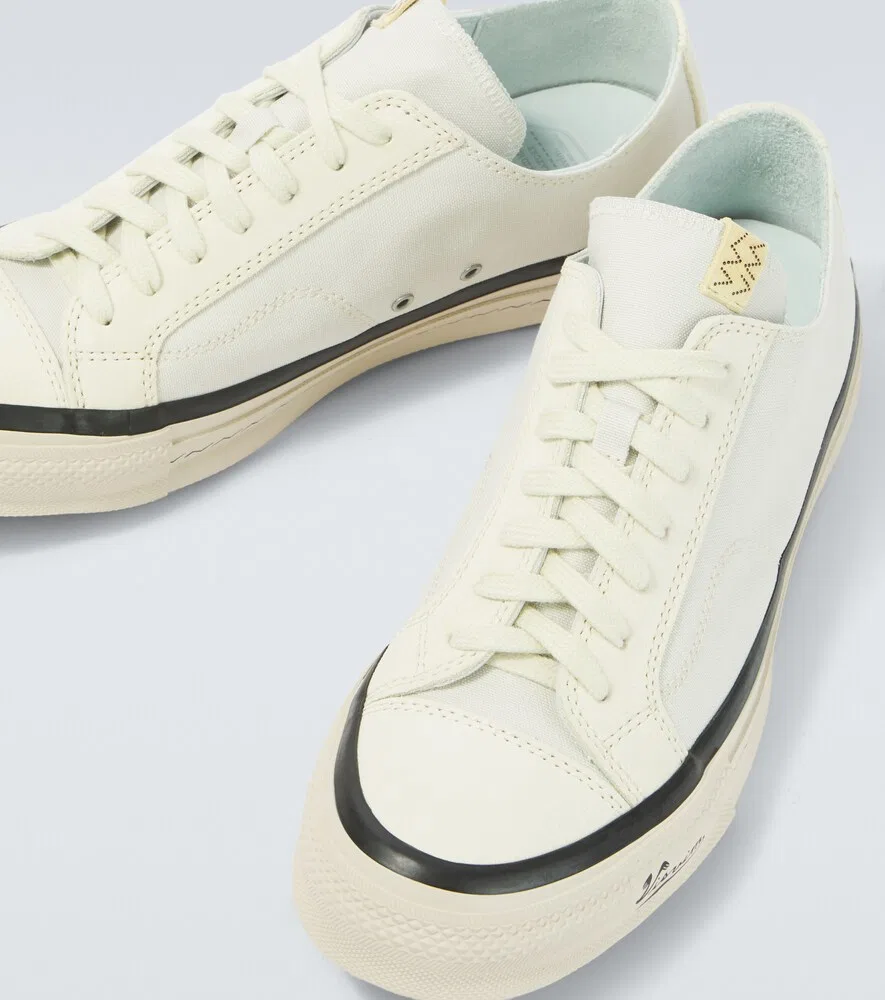 Кроссовки Nolan из парусины с кожаной отделкой Visvim, белый — фото 3