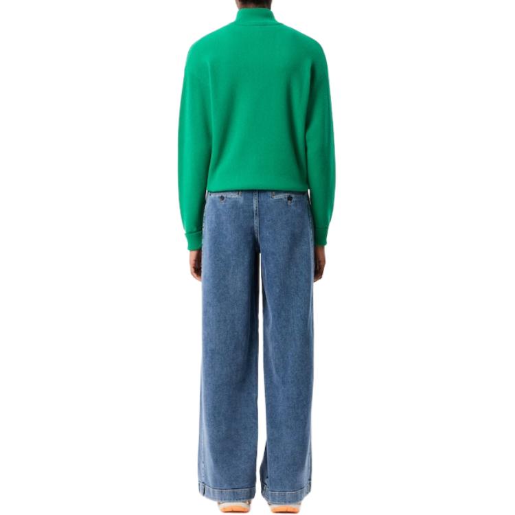 Джинсы LACOSTE Wide leg, растягивающиеся, синие — фото 3