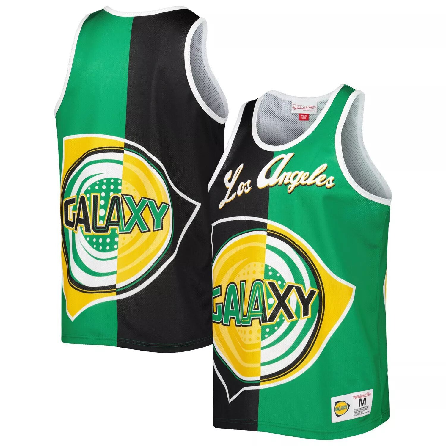 

Мужская черная/зеленая майка Mitchell & Ness с сублимированным логотипом LA Galaxy, Черный, Мужская черная/зеленая майка Mitchell & Ness с сублимированным логотипом LA Galaxy