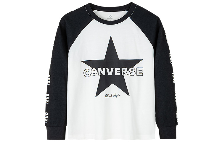 Футболка классического стиля для детей 3-7 лет Converse, белый — фото 3