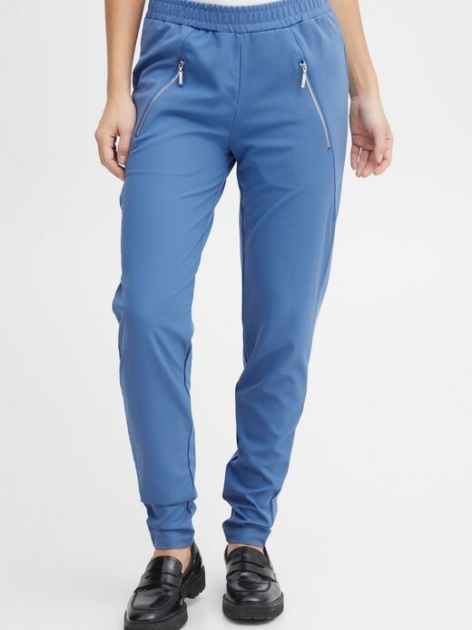 

Брюки из ткани пзкира Pulz Jeans, синий