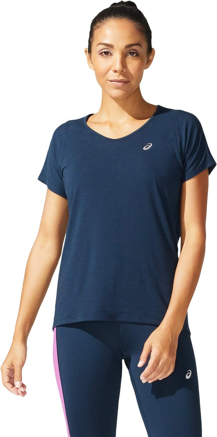 

Топ ASICS V-Neck Short Sleeve Top, цвет French Blue